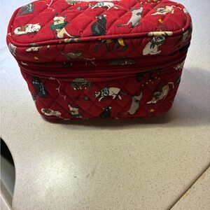 Vera Bradley Red Quilted Bag with Animal Design